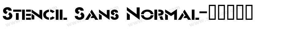 Stencil Sans Normal字体转换